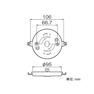 パナソニック 引掛露出ローゼット 6A 125V  WG6130W 画像2