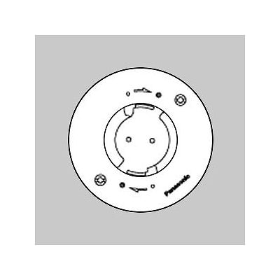 パナソニック 引掛埋込ローゼット 送り端子付 シーリングハンガなし ミルキーホワイト 6A 125V  WG6001WK
