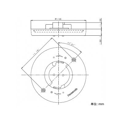 パナソニック 引掛埋込ローゼット 送り端子付 シーリングハンガなし ミルキーホワイト 6A 125V  WG6001WK 画像2