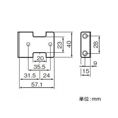パナソニック コーナープレート2形 1コ用  WK9031 画像2