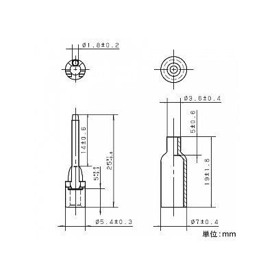 パナソニック 絶縁被覆付棒型圧着端子 フル端子用 2～3.5m?用  WV2501 画像2