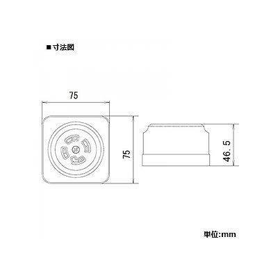 パナソニック 露出引掛接地3Pコンセント 30A 250V ブラック  WK2430 画像2