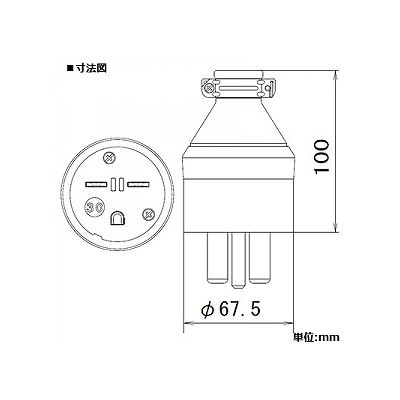 パナソニック 接地2Pゴムキャップ 30A 250V ブラック  WF4630 画像2