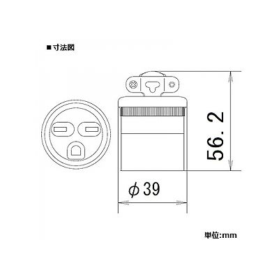 パナソニック 接地2Pコードコネクタボディ 15A 250V ブラック  WA1619 画像2