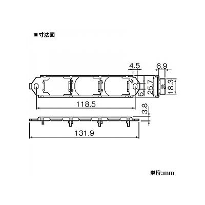 パナソニック 住設機器用 取付枠 3コ用  WCN3803 画像2