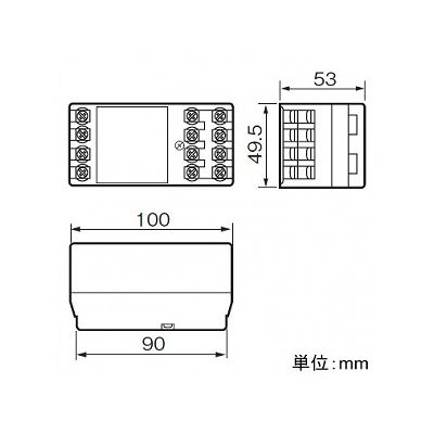 パナソニック 接点状態監視用入力ユニット 分電盤用 無電圧4入力用 光アドレス設定式  WRT2511 画像2