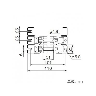 パナソニック 盤用連接取付板 10コ用  WR9910 画像2