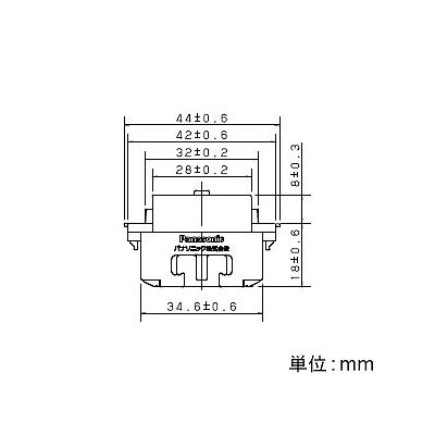 パナソニック 埋込テレホンモジュラジャック 6極2心 フル端子式 ミルキーホワイト  WNT15629P 画像2