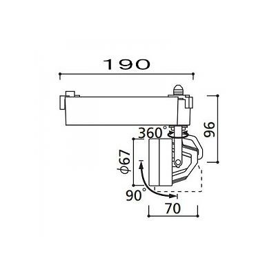 オーデリック LEDスポットライト ダイクロハロゲン(JR)12V-50Wクラス 白色(4000K) 光束761lm 配光角20° ブラック 連続調光タイプ(調光器別売)  XS256262 画像4