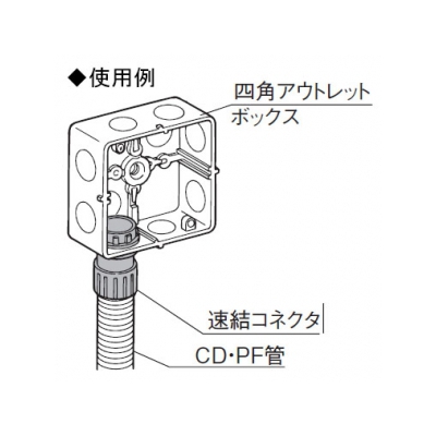 パナソニック 速結コネクタ PF管用 呼び16 クリームグレイ  DMP16KN 画像3