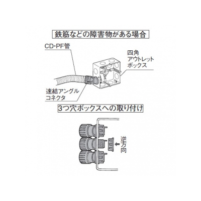 パナソニック 速結アングルコネクタ CD管用 呼び14  DM014A-R 画像3