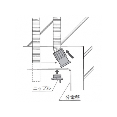 パナソニック 盤用コネクタ CD管用 呼び14  DM014KM-R 画像3