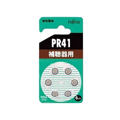 富士通 補聴器用空気電池 1.4V 6個パック×10セット PR41(6B)_10set