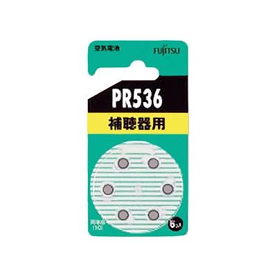 富士通 補聴器用空気電池 1.4V 6個パック×10セット PR536(6B)_10set