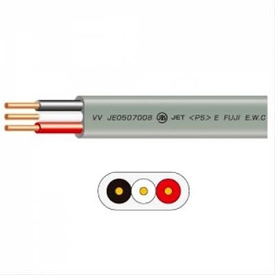 YAZAWA公式卸サイト】VVFケーブル 2.0mm×3芯 100m巻 (灰色) VVF2.0×3C×100m