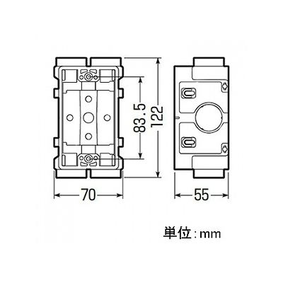 未来工業 打込み用スイッチボックス 1個用 ハブ無  USB1 画像2