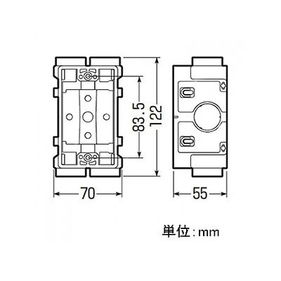 未来工業 打込み用スイッチボックス 1個用 ハブ無  USB1 画像2