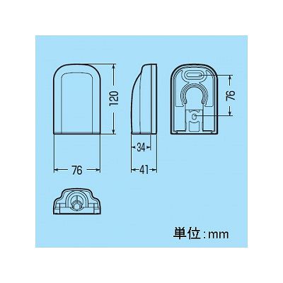 未来工業 防水引込カバー 適合PF管:16・22 90×90 ライトブラウン  WK-3LB 画像3