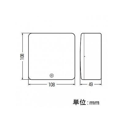 未来工業 PVKボックス Fタイプ 中形四角浅型 ノックなし ベージュ  PVK-AFOJ 画像2