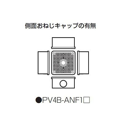 未来工業 露出用四角ボックス 取付自在蓋 ベージュ  PV4B-ANF1J 画像3