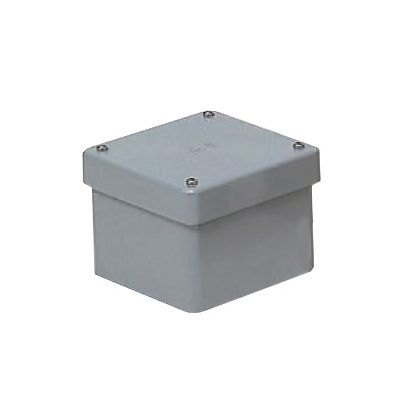 未来工業 防水プールボックス カブセ蓋 正方形 ノックなし 150×150×75 グレー PVP-1507B