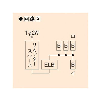 未来工業 ミライパネルMP型 単相二線式リミッタースペース 2P30AOC付漏電しゃ断器 露出・半埋込み兼用 回線数2+スペース数2  MP4-202K 画像2