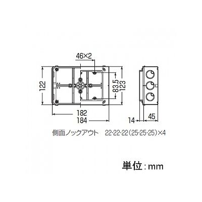 未来工業 【お買い得品 20個セット】埋込スイッチボックス 塗代付 (プラスチック製セーリスボックス) 3個用  CSW-3N_20set 画像2