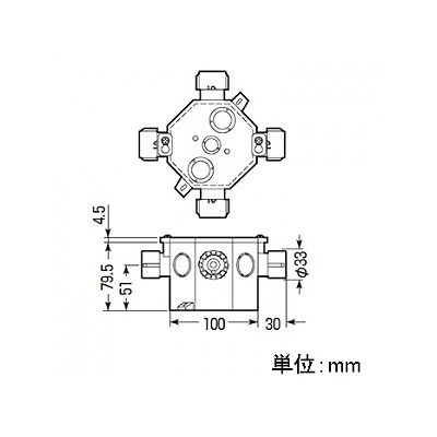 未来工業 【お買い得品 20個セット】CD管用ハブ付八角コンクリートボックス Gタイプ  CD8-75HG_20set 画像3