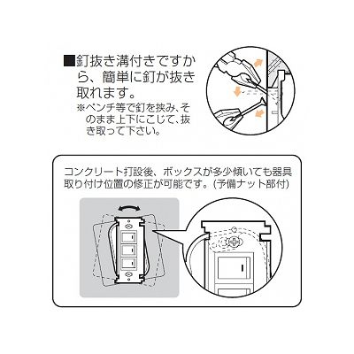 未来工業 【お買い得品 10個セット】結露防止プラ塗代カバー ワンタッチタイプ 中形四角用丸型(丸孔カバー)  OF-11PYDK_10set 画像4