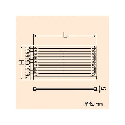 未来工業 【お買い得品 10個セット】継枠用仕切板ボックス用 継枠用 中形四角  33M_10set 画像3