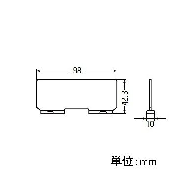 未来工業 【お買い得品 10個セット】スタットレットボックス用 仕切板  58M_10set 画像3