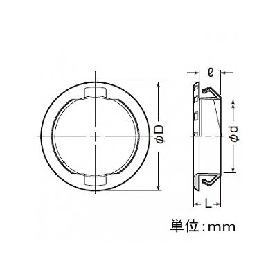 未来工業 【お買い得品 50個セット】通線ブッシング クイック 黒 φ22  PBZ-22CK_50set 画像4