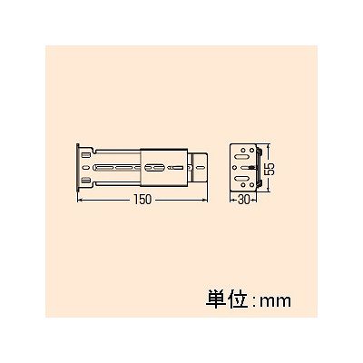 未来工業 【お買い得品 10個セット】軽量間仕切り用 調整固定バー(スライド金具付)  KGP-130EZ_10set 画像4