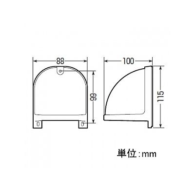 未来工業 【お買い得品 20個セット】引込みカバーフード クイックタイプ PF管28迄 ベージュ  WKF-2CJ_20set 画像5