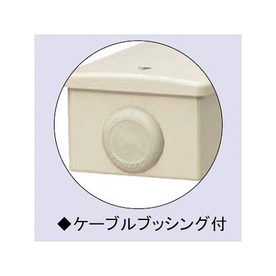 未来工業 【お買い得品 20個セット】露出スイッチボックス カブセ蓋付き ブッシング取付穴φ27mm ミルキーホワイト  PVR22-0PM_20set 画像2
