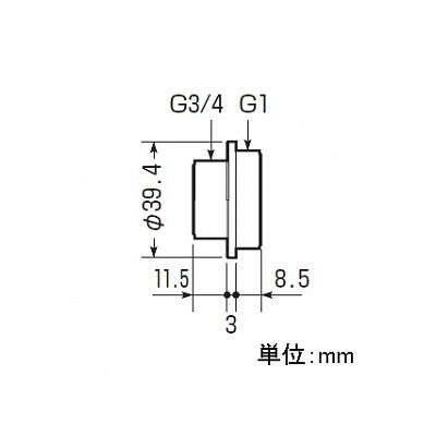 未来工業 【お買い得品 10個セット】2号コネクタ用異径アダプター ベージュ  2KA-2822J_10set 画像3