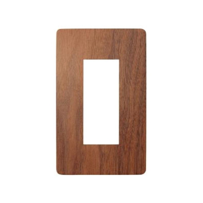 スガツネ工業 スイッチ・コンセントプレート 《プレミアムウッド RDシリーズ》 天然木(ウォールナット) PXP-WR01-WN