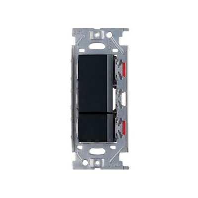 スガツネ工業 埋込ダブルスイッチ AC300V 15A ソフトブラック PXP-J-NKW02008-SB