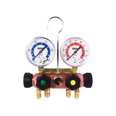 BBKテクノロジーズ(ビービーケーテクノロジーズ) R-410A 4バルブマニホールド ダイヤフラムタイプ 4410-CMB