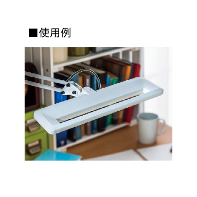山田照明 LEDスタンドライト クランプ式 白熱灯80W相当 調光機能付 ホワイト 《Zライト》  Z-1000W 画像4