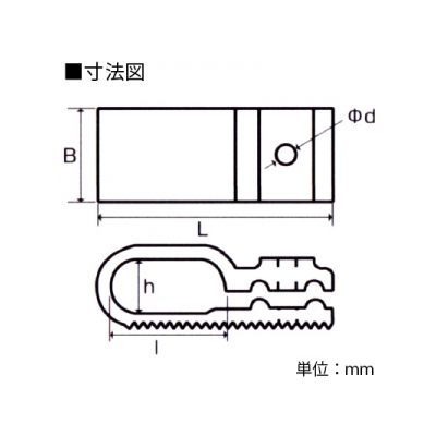 フソー化成 Fケーブル用片サドル 1.6・2.0mm×2芯 100個入り  FFS-S 画像2