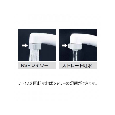 KVK(ケーブイケー) サーモスタット式洗髪シャワー シャワー引出し式 ストレーナ付逆止弁ユニット付 《KF125シリーズ》  KF125N 画像2
