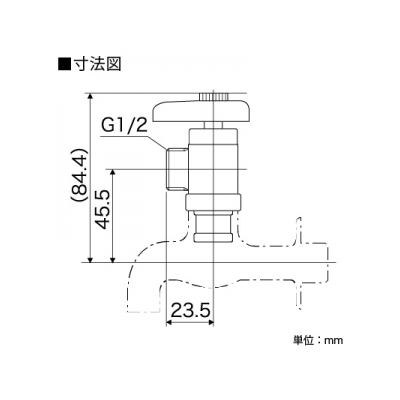 KVK(ケーブイケー) 分岐用水栓上部本体 分岐側常時給水  Z609 画像2