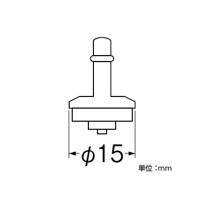 三栄水栓製作所 吊コマ 直径:15mm 寒冷地用 呼び13水栓用  P82AT-2-15 画像2