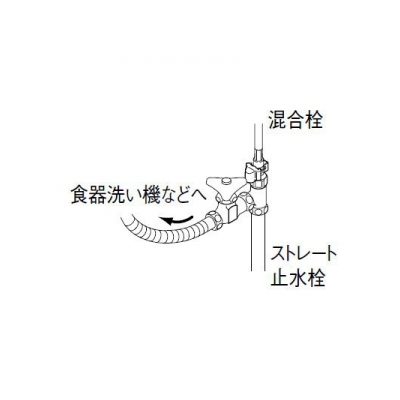 三栄水栓製作所 分岐バルブ 呼び:13  B26-13 画像3