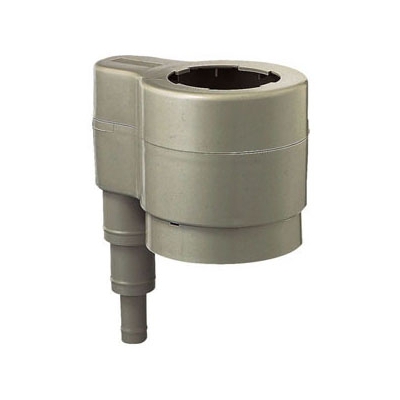 三栄水栓製作所 雨水取水器セット ワイヤバンド(D20-30)3個・ドレンホースφ30×400mm付 グレー EC2012-2S-H