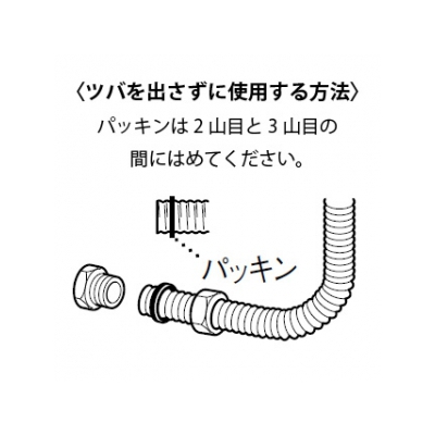 三栄水栓製作所 ツバナシ用パッキン T13用  P43-13-13 画像2