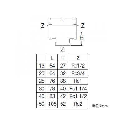 三栄水栓製作所 砲金チーズ 呼び20(Rc3/4) 青銅製  T770-20 画像2