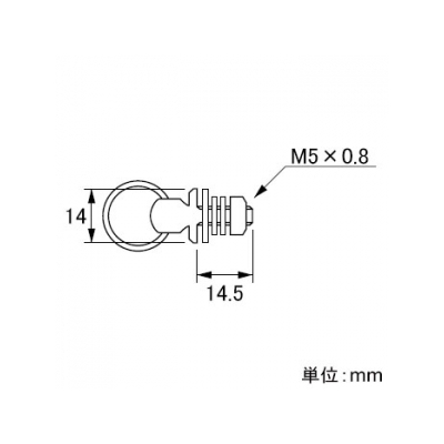三栄水栓製作所 バス用ヒートン 排水用品  U20-392 画像2