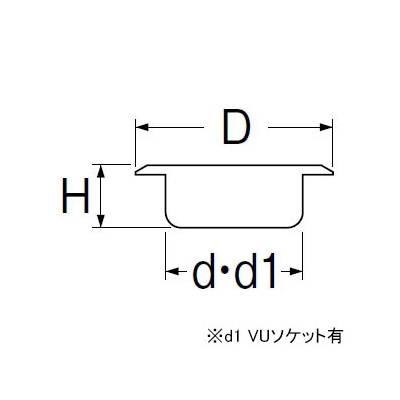 三栄水栓製作所 兼用ツバ広掃除口 排水用品 VP・VUパイプ兼用 接着式 防臭パッキン付 呼び:50  H52-2-50 画像2